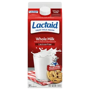 Lactaid Milk, Lactose Free, Whole 0.5 gal
