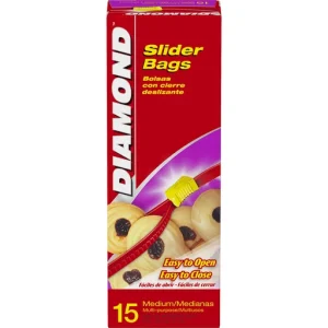 DIAMOND MEDIUM MULTI-PURPOSE SLIDER BAGS