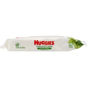 HUGGIES NATURAL CARE BABY WIPES HYPOALLERGENIC 32CT PACK