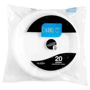 DARNEL FOAM PLATE 20 PC