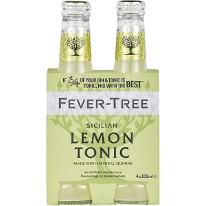 FEVER-TREE SICILIAN LEMON TONIC BOTTLE 4 PACK