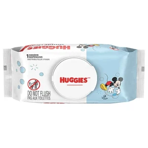 Huggies Simply Clean Unscented Baby Wipes, 1 Flip-Top Pack (64 Wipes Total)