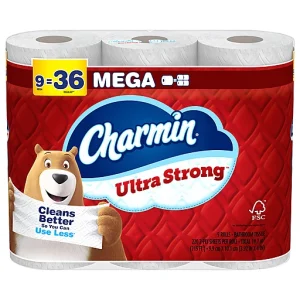 Charmin 2 Ply Unscented Mega Rolls Bathroom Tissue 9 ea