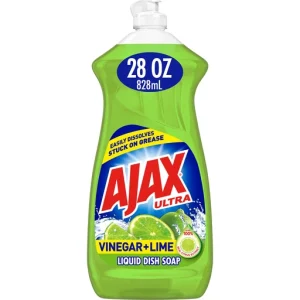 Ajax Ultra Liquid Dish Soap, Vinegar + Lime - 28 Fluid Ounce