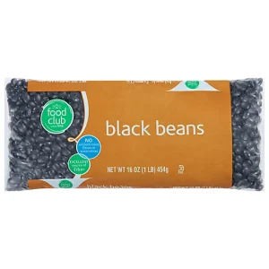 Food Club Black Beans 16 oz