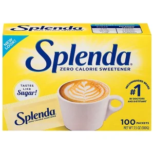 Splenda Sweetener, Zero Calorie, 100 Pack 100 ea