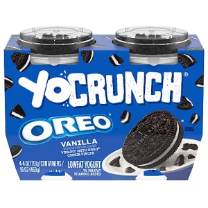 Yo Crunch Lowfat Vanilla Yogurt 4 ea