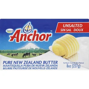 Anchor Butter, Pure New Zealand, Unsalted 8 oz