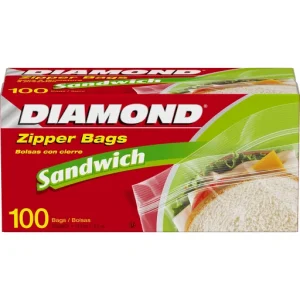Diamond® Sandwich Zipper Bags 100 ct Box