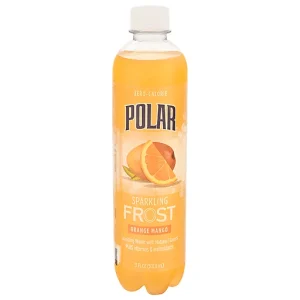 Polar Sparkling Water, Zero Calorie, Orange Mango 17 fl oz
