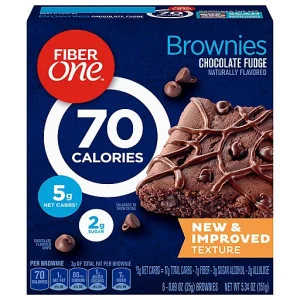 Fiber One Chocolate Fudge Brownies 6 ea