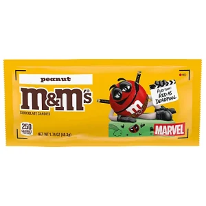 M&M'S Peanut Milk Chocolate Candy, Full Size, 1.74 oz Pouch