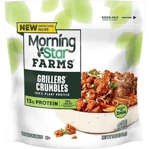 MorningStar Farms Vegan Crumbles, Vegan Meat, Grillers, 12oz Bag