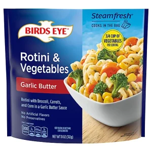 BIRDS EYE GARLIC BUTTER ROTINI & VEGETABLE