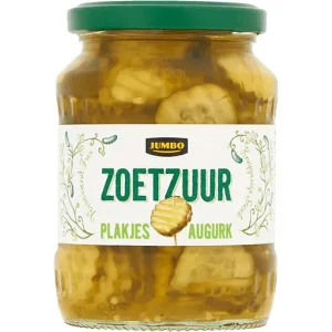 JUMBO AUGURKEN PLAKJES ZOETZUUR 330 GRAM