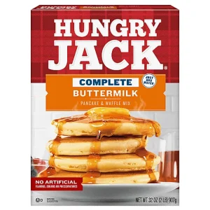 Hungry Jack Complete Buttermilk Pancake Mix and Waffle Mix, 32 Oz Box