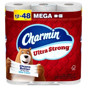 Charmin 2 Ply Unscented Mega Rolls Bathroom Tissue 12 ea