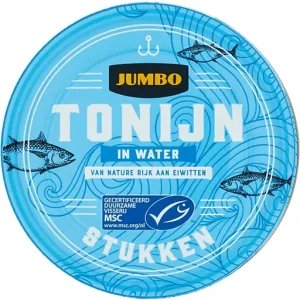 JUMBO TONIJN STUKKEN IN WATER