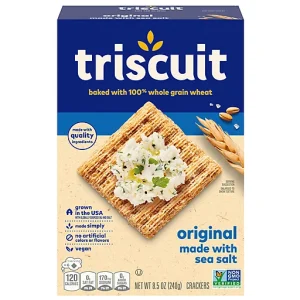 Triscuit Original Whole Grain Wheat Crackers, Vegan Crackers, Healthy Snacks, Lunch Snacks, 8.5 oz
