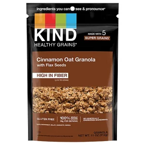 KIND GRANOLA CINNAMON OAT CLUSTERS WITH FLAX SEEDS