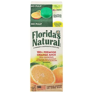 Florida's Natural 100% Juice, Orange, Premium 52 fl oz