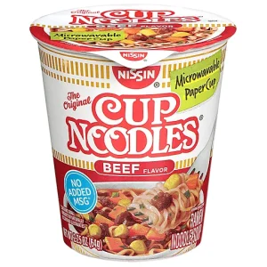 Nissin Beef Flavor Cup Noodles 2.25 oz