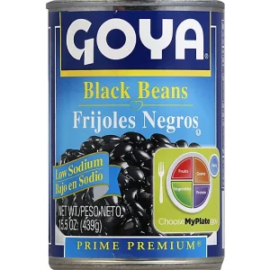 Goya Black Beans, Low Sodium 15.5 oz