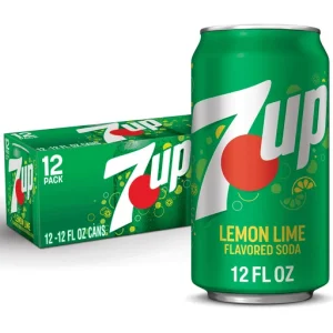 7 UP SODA, LEMON LIME FLAVORED, 12 PACK